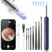 Ear Wax Removal Ear Cleaner with Camera and Light Ear Wax Removal Kit with 8 Pcs Set Ear Wax Removal Tool Camera with 1080P Ear Cleaning Kit with 6 Spoons Ear Camera for iOS & Android (Blue)