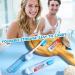 Buy Nuen 2-Piece Portable Soft Travel Toothbrush Set - Foldable Camping Toothbrush with Soft Bristles & Toothpastes for Kids & Adults - Blue Case - Buy Online on GoSupps.com