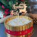 Merry Christmas Wooden Cake Topper - Festive Cake Decoration for Holiday Celebrations - Buy Online on GoSupps.com