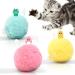 Potaroma 3 Pack Fluffy Plush Cat Ball Toys with Extra SilverVine and Catnip, Interactive Chirping Balls Cat Kicker Toys, 3 Lifelike Animal Sounds, Fun Kitty Kitten Exercise Toys Classic