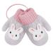Kids Toddlers Knitted Gloves Mittens with String Boys Girls Magic Stretch Mittens Thick Fleece Lined Baby Infant Winter Warm Mittens Cartoon Cosy Full Finger Gloves Xmas Gift for Aged 0-3 R Blue
