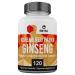 EBYSU Korean Red Ginseng Supplement Used in Herbal Medicine to Support Cognitive Function Increase Resistance to Stress & Increase Energy 120 Capsules (500 mg)