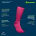 Bauerfeind Ultralight Running Compression Socks for Men & Women | Thin Sports Socks for Jogging & Fitness | Size M (41-43) Berry Color - Buy Online on GoSupps.com