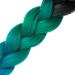 LDMY Ombre Black Green Blue Braiding Hair Extensions - 6pcs Jumbo Synthetic Hair 100g Each - Buy Online on GoSupps.com