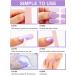 Kalolary 20PCS Glitter Purple Nail Gel Polish Strips - Self-Adhesive Full Wraps | Nail Stickers for UV/LED Lamp | Cured Gel Nail Decals - Buy Online on GoSupps.com