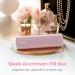 AUVON Aluminum Alloy 7 Day Pill Box Organizer for Travel - Stylish Design with Privacy Protection - Large Compartment for Vitamins and Supplements (Pink) - Buy Online on GoSupps.com
