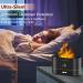 Flames Aroma Diffuser - 7-Color Light Essential Oil Humidifier for Home Office Yoga & Kids - Automatic Switch-Off (Black) - Buy Online on GoSupps.com