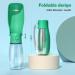 Peteast Foldable Dog Drinking Bottle - Dishwasher Safe Lightweight & Durable - Perfect for Hiking & Outdoor Adventures - Ideal for Dogs & Cats - Light Green - Buy Online on GoSupps.com