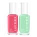 essie essie quick-dry nail polish  Expressie Color On The Fly Kit  bright pink and green  8-free vegan  1 kit