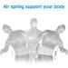 Decompression Back Belt WG50-G2 | Air Column Back Brace for Lower Back Pain | Upgrade Double Belt for Men & Women | Ideal for Home Work Sport Travel & Medical Use - Small (White - Buy Online on GoSupps.com