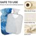 Oarencol Hot Water Bottle with Soft Cover - Ideal for Hot & Cold Compresses | Blue White Gold - Buy Online on GoSupps.com