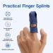 Echify Upgraded Finger Splints - 1Pc Full Coverage Finger Protector Mallet Finger Support Brace Trigger Finger Splint Finger Straightener for Arthritis & Broken Knuckle Immobilization Blue - Buy Online on GoSupps.com