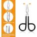 6-Piece Scissor Handle Straight Tip Eyebrow Tweezers Set - Black - Buy Online on GoSupps.com