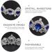 Lurrose Elegant Silver Bridal Crown Rhinestone Princess Tiara Queen Crown Vintage Baroque Crown for Party Pageant (Blue) - Buy Online on GoSupps.com
