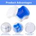 Strong Dark Blue Denture Case with Retainer Brush and Cups - Upgraded Dentures Box for Safe Storage and Cleaning - Buy Online on GoSupps.com
