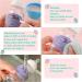 12 Pcs Baby Bottle Labels for Daycare - Reusable Silicone Name Bands with Marker Pens | Waterproof Day Care Essentials in Dog Design - 6 Colors - Buy Online on GoSupps.com