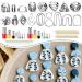 keoker Polymer Clay Cutters Set  36 Shapes Stainless Steel Clay Cutters with 16 Circle Shape Cutters and 60 Earrings Accessories  Clay Earing Cutters for Polymer Clay Jewelry Making