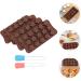MAGICLULU 1 Set Chocolate Mold Ice Cube Gum Star Pie Pans Animal Stencils Star Shaped Candy Silicone Molds Silicone Ice Cube Molds Star Pasties Crayon Mold Baking Supplies Cake Silica Gel 21x10.5cm Brown - Buy Online on GoSupps.com