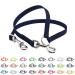 BioThane coupling for two dogs 0.3m long navy blue width selectable coupling leash 0.3 meters navy blue