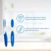 Toothbrush Anti-BAC - Soft Bristles for Expert Care 4 Count (Pack of 1) - Keeps Filament Surface Clean - Adult Use - International Shipping Available - Buy Online on GoSupps.com