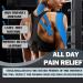 Kinesiology Tape 2" x 16.4ft - Waterproof Latex-Free Athletic Tape for Knee & Joint Pain Relief | Elastic Therapeutic Sports Tape for Improved Circulation & Muscle Support - Buy Online on GoSupps.com