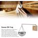 Sauna Oil Cup Sauna Aromatherapy Oil Holder Stainless Steel Essential Oil Fragrance Diffuser Bowl with Wooden Block Use for Sauna Room(Small 11.4x9.1x1in) - Buy Online on GoSupps.com