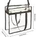 Clear Stadium Security Approved Tote Bag - Black | Ideal for Work, Beach, Makeup & Cosmetics - Buy Online on GoSupps.com