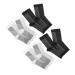 GANAZONO 4 Pairs Ankle Socks Foot Socks Protection Sock Compression Socks for Unisex Splint Sock Foot Protective Socks Sports Sock Mountaineering Sock Ankle Support Socks Pressure Sock 28.50X10.00X0.70CM Black