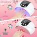 UV Nail Lamp 54W UV Lamps for Gel Nails Nail Dryers Nail UV Lamp Led Nail Lamp with 3 Timer Auto Sensor LCD Screen USB Plug Gel Nail Nail Dryer Led Gel Nail Lamp Curing Lamp for Home Salon 19.5*13-White - Buy Online on GoSupps.com