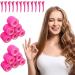 KEYRI 48PCS Self Grip Hair Rollers Set (Pink) - No Heat Jumbo Curlers for Long, Medium, Short Hair - Heatless Styling Rollers with Clips - Hair Salon Quality - Buy Online on GoSupps.com