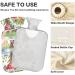 Naanle 2L Hot Water Bottle with Forest Fox Cover - Pain Relief & Warmth for Back Hands Feet and Neck | Transparent Heat Bottle for Cold Therapy - Buy Online on GoSupps.com