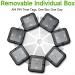 Zoksi AM PM Pill Organizer - 7 Day Portable Weekly Medicine Case for Vitamins Fish Oils & Tablets - Travel-Friendly Black Design - Buy Online on GoSupps.com