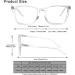 SIGVAN Progressive Multifocal Computer Glasses - Blue Light Blocking Readers 1.75x - Set of 2 (Pink & Transparent) - Buy Online on GoSupps.com