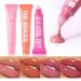 Ziennhu Set of Flavored Lip Glosses for Girls 8X Fruit Flavored Lip Oil for Dry Lips - Liquid Lip Gloss - Fruit Flavored Lip Oil