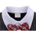 AmzBarley Baby Boys Tuxedo Romper Suit | Black Gentlemans Outfit for Kids | Birthday Party Dress Shirt Pants Vest Bowtie | 12-18 Months - Buy Online on GoSupps.com