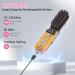 Wireless Hair Straightener Brush - Portable Mini Hot Comb with Titanium Ceramic & Negative Ion 9 Temp Levels 30Min Auto Shut-Off - Perfect for Travel - Pink - Buy Online on GoSupps.com