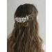 SWEETV Rhinestone Bride Wedding Hair Comb with Pearl Bridal Hair Piece - Handmade Crystal Hair Clip for Women and Girls in Silver - Buy Online on GoSupps.com