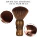 Neck Duster and Black Plastic Brush Fast Cleaning Neck Dust Brush with Nylon Bristles and Wooden Handle Neck Hair Cleaning Brush with Stand Up Base Practical Barber Accessories for Hair Cutting - Buy Online on GoSupps.com
