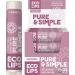 Buy Pure & Simple Raspberry ECO LIPS Lip Balm - Natural Hydration .15 oz | Eco-Friendly & Vegan - Buy Online on GoSupps.com