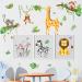 Olyee Jungle Animal Wall Stickers | Removable Nursery Decor for Kids Bedrooms | Farm Animals for Baby Toddler Room | Boy Girls Wall Decals - Buy Online on GoSupps.com