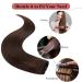 Buy Rich Choices Clip-In Real Hair Extensions - Natural Smooth 55cm - 110g #4 Medium Brown - International Shipping Available - Buy Online on GoSupps.com