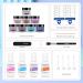Dipping Powder Nails Set - 29PCS Starter Kit | 8 Colors French Nail Powder + Activator Base & Top Coat | Ideal for Beginners | Pink Blue & Glitter Manicure - Buy Online on GoSupps.com