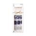 KISS imPRESS Limited Edition Holiday Press-On Manicure with PureFit Technology  Short Length  Square Shaped  Blue Press-On Nails  Style 'Feeling Pine