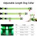 Masbrill LED Dog Collar - Luminous Waterproof Safety Collar with 3 Flashing Lights for Small Medium & Large Dogs (Adjustable 28-40cm/11-15.7in) - Green - Buy Online on GoSupps.com