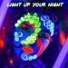 CCbeauty UV Glow Face Body Paint Palette | 8 Neon Colors | Water Activated | Safe & Washable | Halloween Makeup Kit + 10 Brushes - Buy Online on GoSupps.com