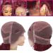 20 Burgundy Lace Front Human Hair Wig 99J - Pre Plucked Kinky Curly HD Transparent 360 Full Lace Wig for Women - Buy Online on GoSupps.com