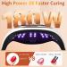NAXBEY 180W UV LED Nail Lamp for Gel Nails - Professional Salon Quality Dryer with 60 Lamp Beads, Auto Sensor, LCD Display, 4 Timers - White - Buy Online on GoSupps.com