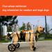 Dog Wheelchair 4 Wheel Pet Wheelchair Small Dog Carts with Wheels for Back Legs Disability Paralysis Injury Hindlimb Weakness Pet Easy Assemble (Size : M) Medium - Buy Online on GoSupps.com