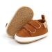 RVROVIC Baby Boys Girls Sneakers Anti-Slip Oxford Loafer Flats Infant Toddler PU Leather Soft Sole Baby Shoes 6-12 Months 3 Brown