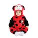 Doladola Unisex Baby Spring Autumn Animal Romper Baby Boys Girls Flannel One Piece Pyjamas 0-3 Months Ladybug